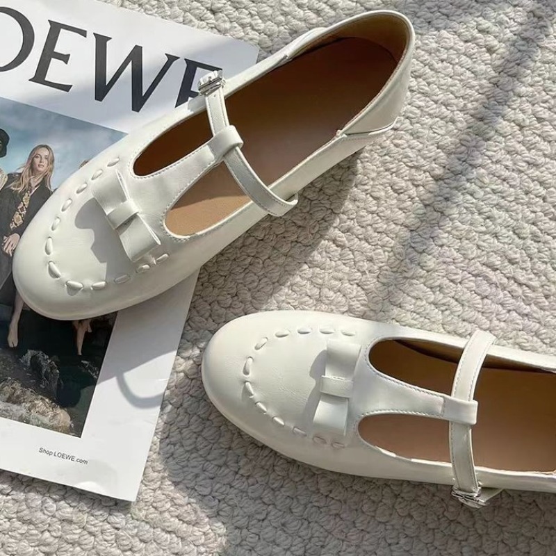 Women'S Fashion For Summer 2025 - Nowe francuskie sznurowane baleriny Mary Jane