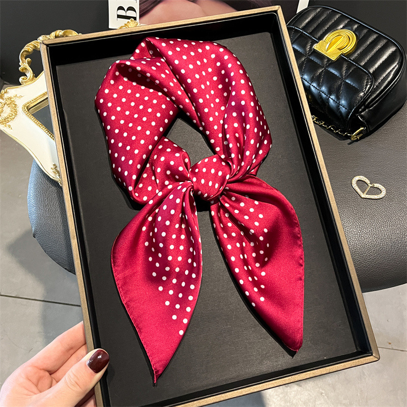 Women Fashion Necktie - Luksusowe nowa drukowana szaliki damskie jedwabny