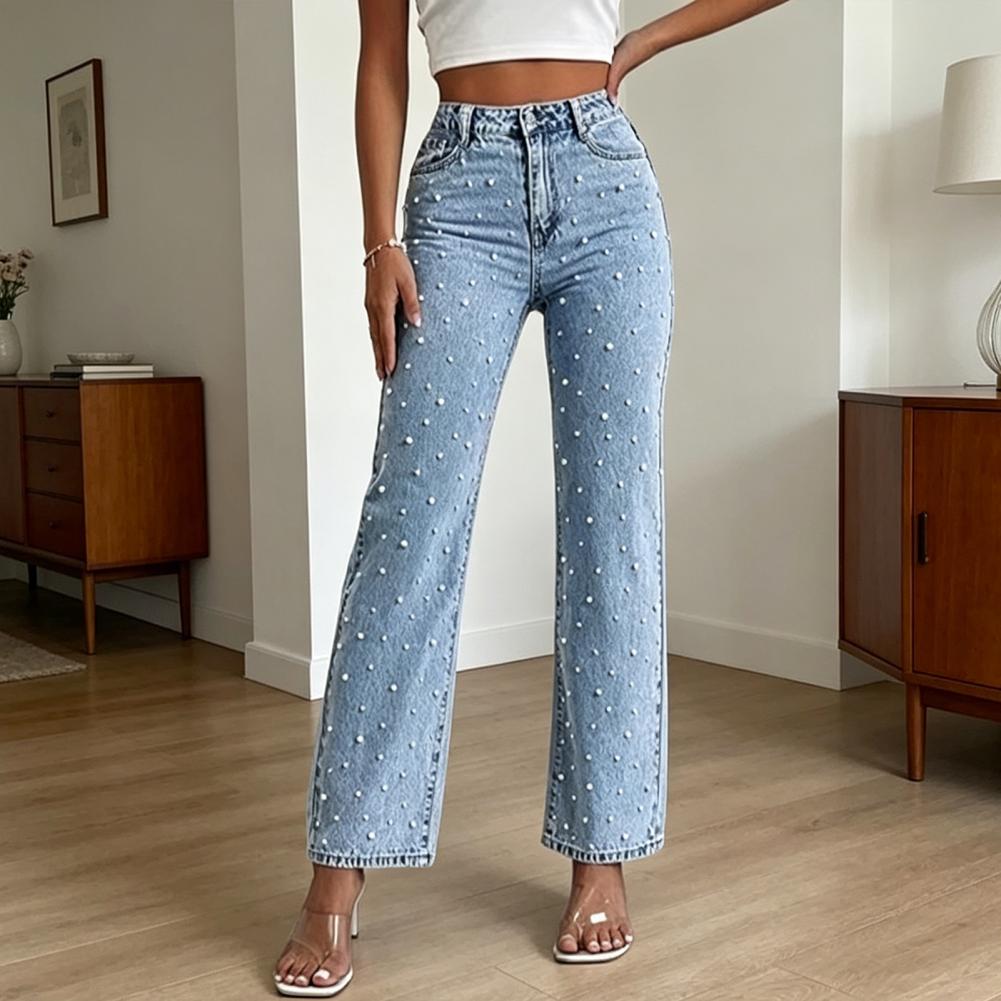 Mom Jeans Women - Dżinsy damskie Corecore Aesthetic High Waist
