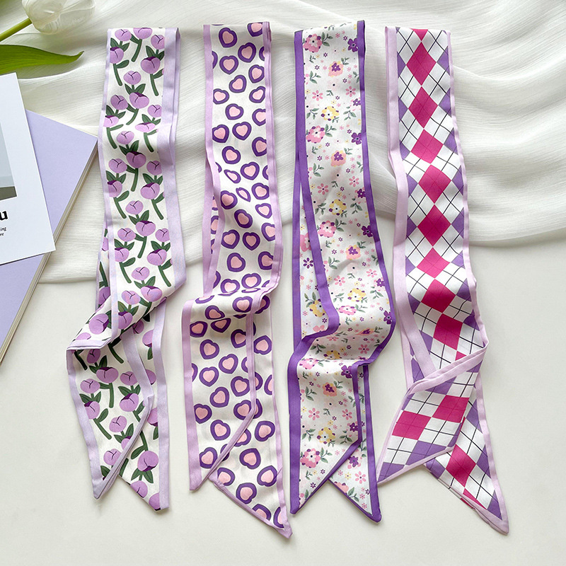 Women Fashion Necktie - Nowa Luksusowa Wąska Krótka Damska Jedwabna