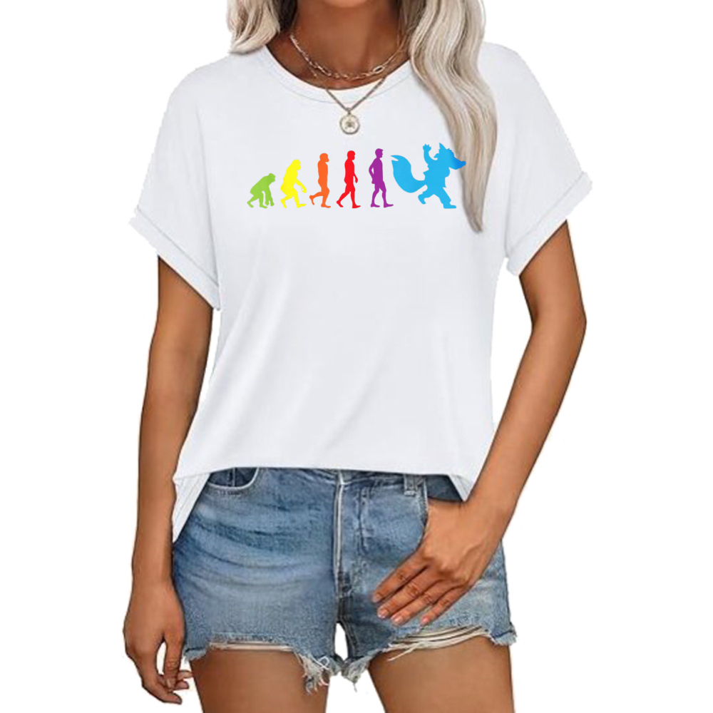 Women Fashion Evolution - Koszulka z nadrukiem graficznym Furry Evolution