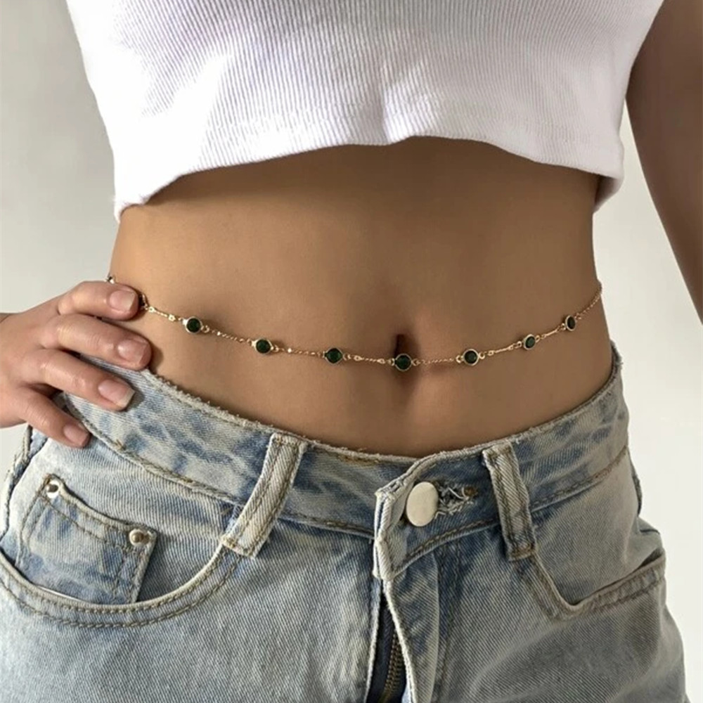 Women'S Y2K Fashion Aesthetic - Moda Seksowny Vintage Estetyczny Łańcuch na