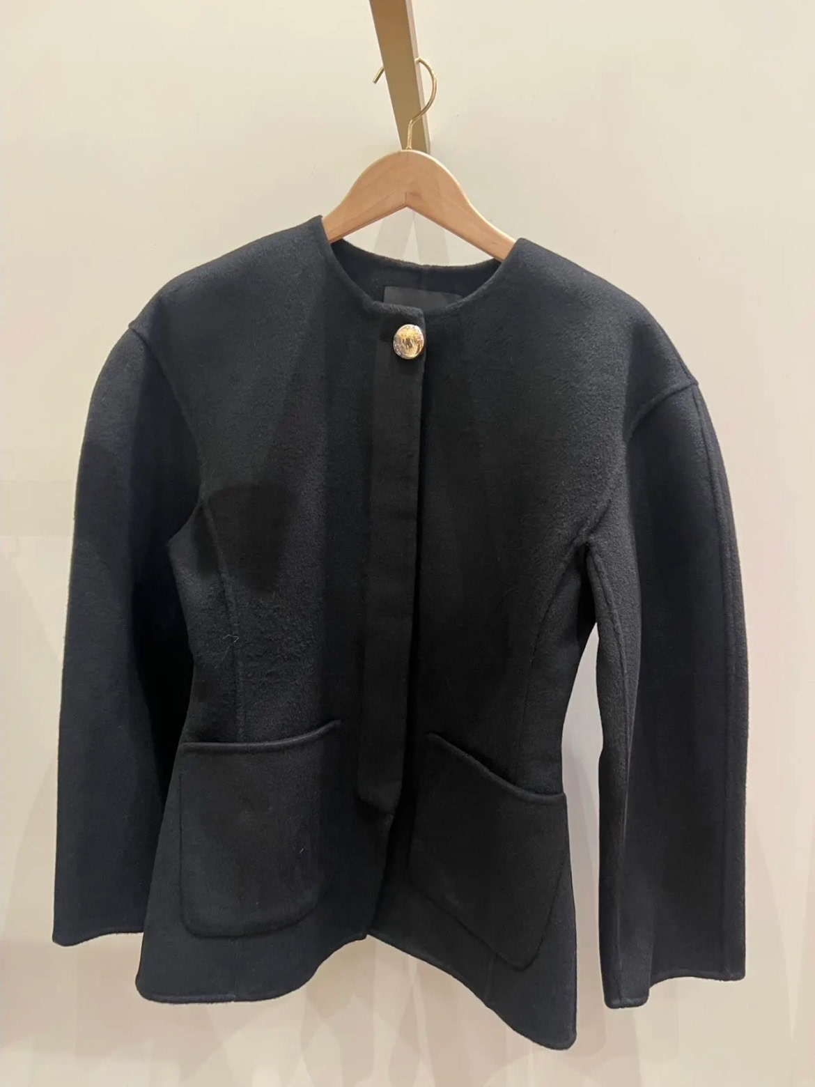 Women'S Fashion E Commerce - Modny, dwustronny płaszcz z wełny, prosty,