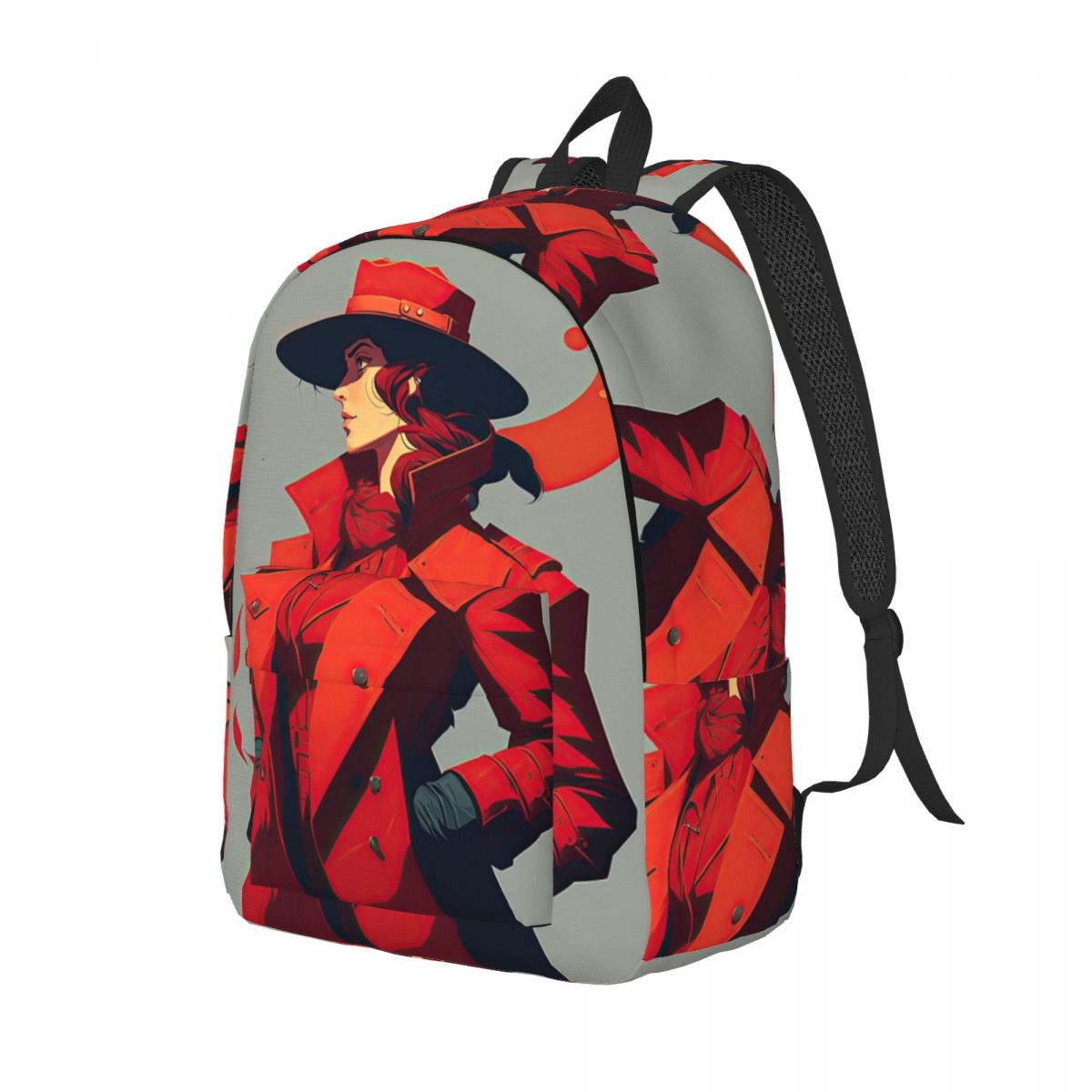 Women Fashion Vector - Plecak szkolny dla studentów z grafiką