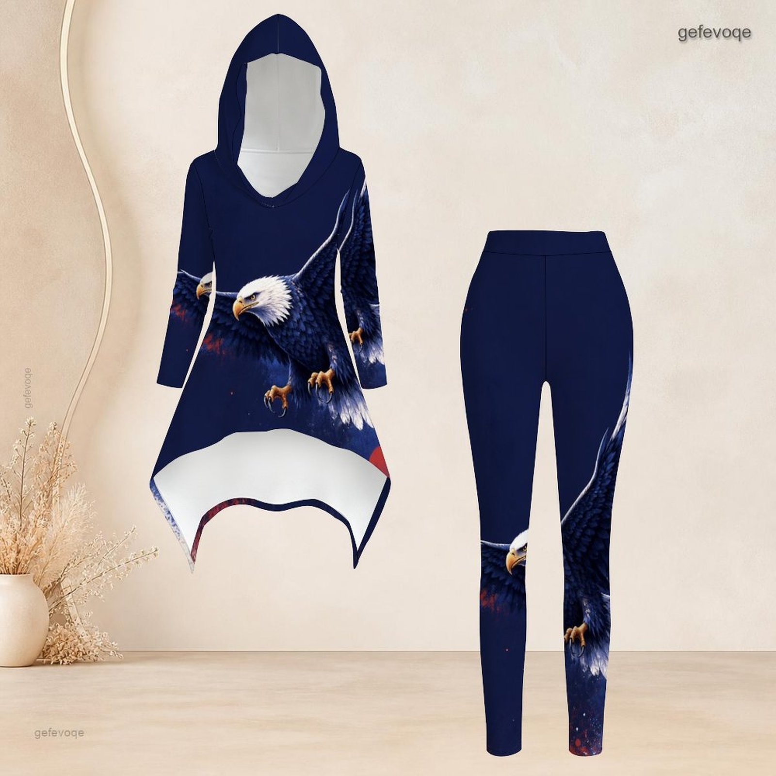 Women'S Fashion Suit - Damski modny zestaw casualowy 2-częściowy: bluza
