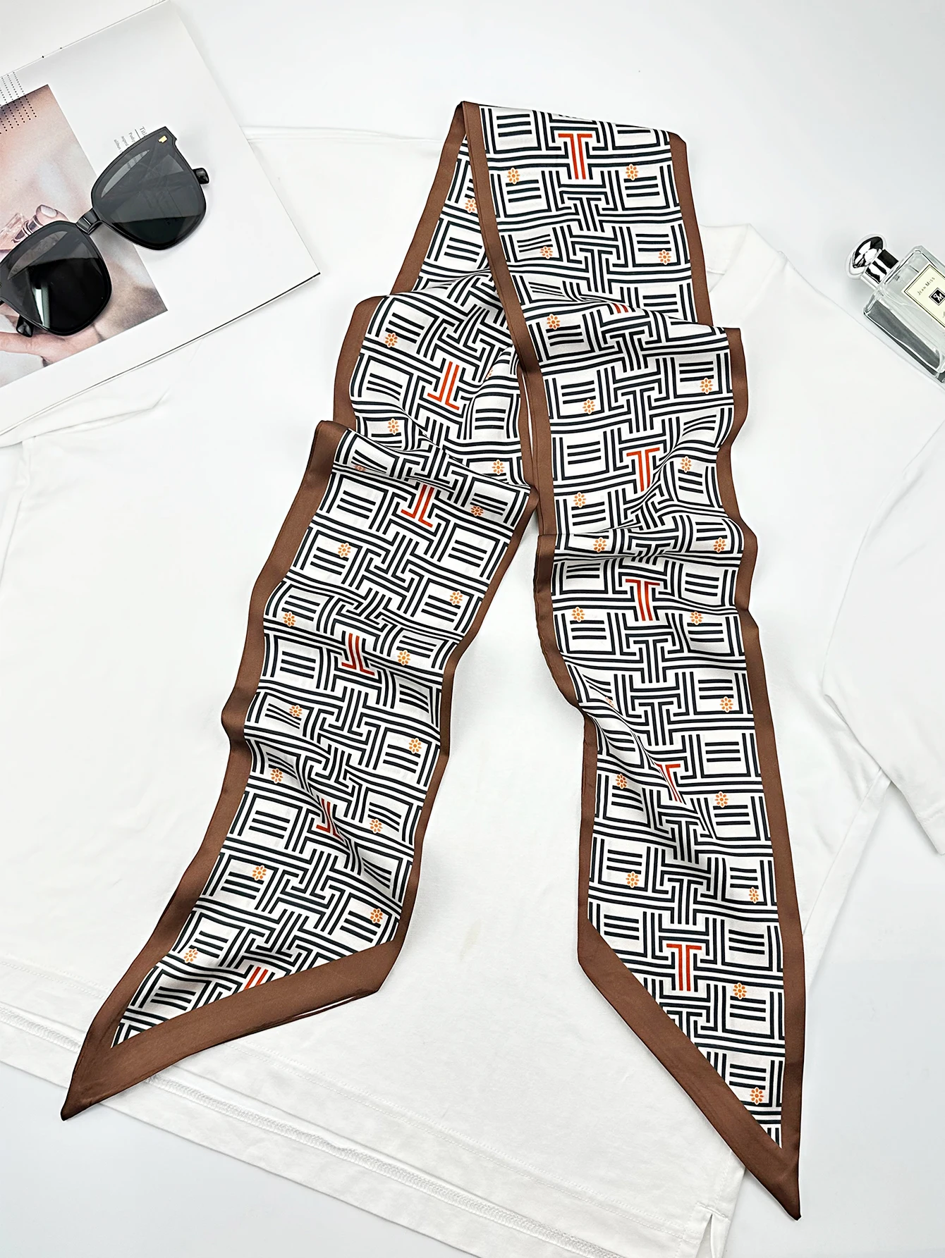 Luksusowe geometryczne wąskie  – Women Fashion Necktie recenzja i cena