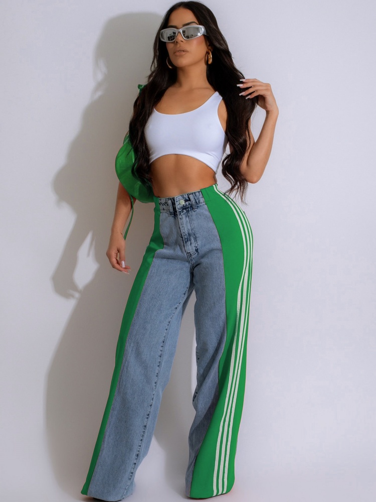 JRRY Casual Women Striped Deni – Mom Jeans Women recenzja i cena
