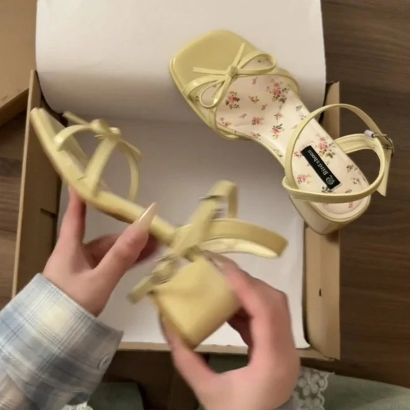 Sandały damskie na grubym obca – Spaghetti Strap Dress recenzja i cena