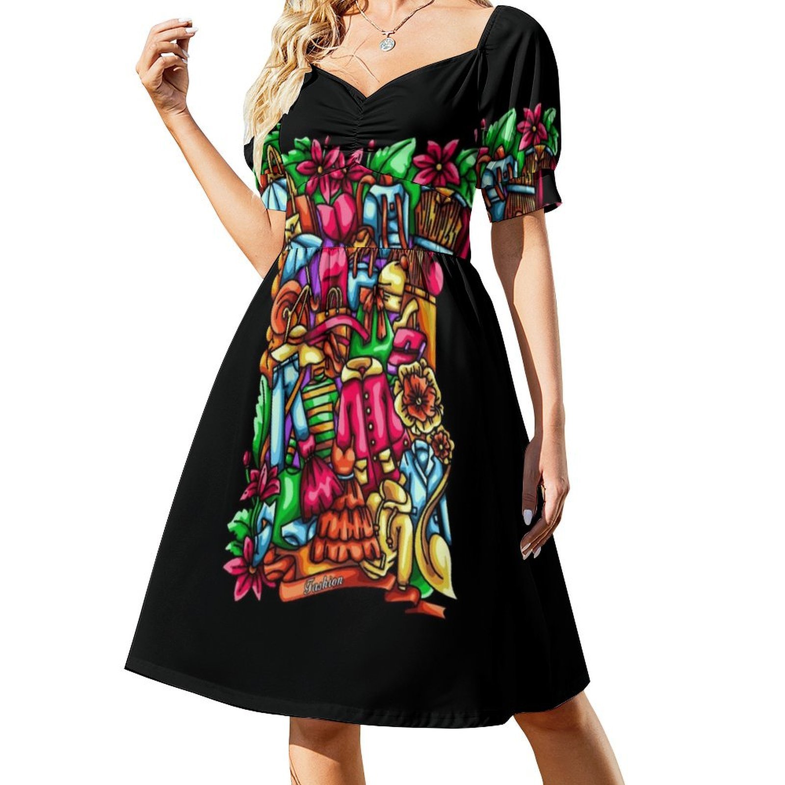 Modne ilustracje w stylu doodl – Women Fashion Vector recenzja i cena