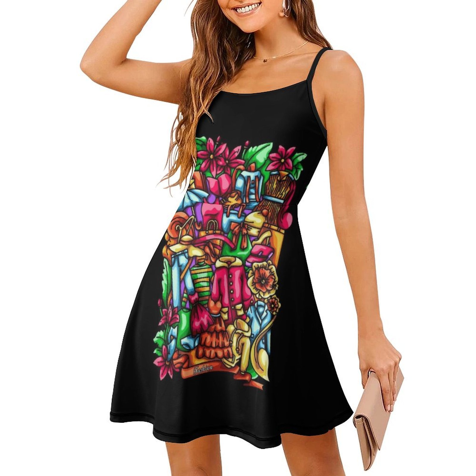 Modne ilustracje w stylu doodl – Women Fashion Vector recenzja i cena