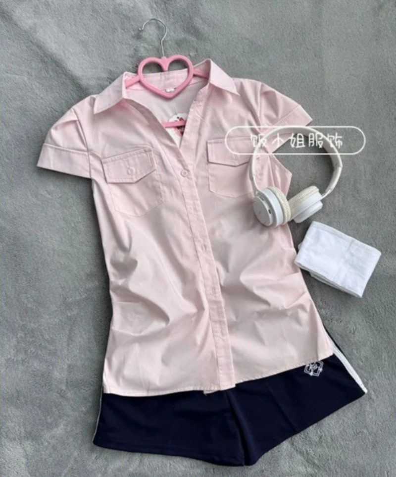 Moda Preppy Guziki Kołnierzyk  – Women'S Y2K Fashion Aesthetic recenzja i cena