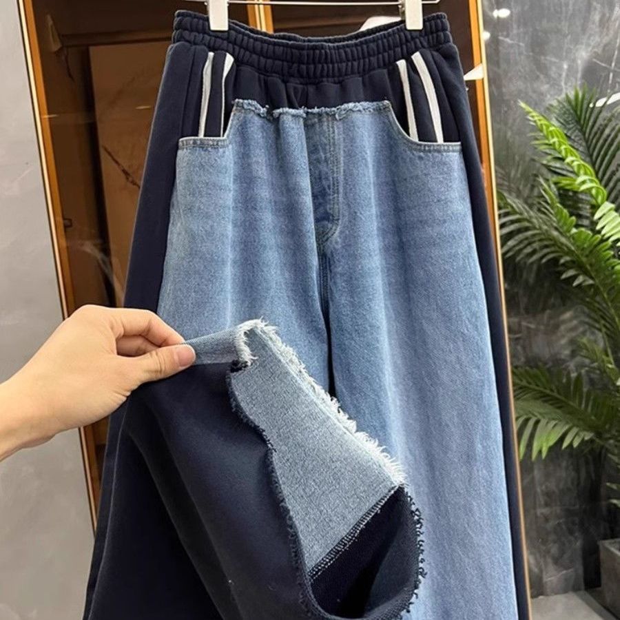Moda Heavy Duty Patchwork Deni – Mom Jeans Women recenzja i cena