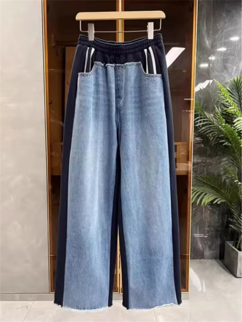 Moda Heavy Duty Patchwork Deni – Mom Jeans Women recenzja i cena