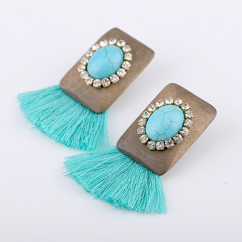 Kolczyki w stylu retro z drewn – Women'S Fashion E Commerce recenzja i cena