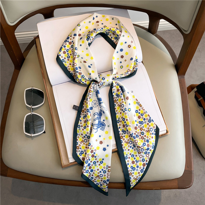 Długi jedwabny szal z modnym n – Women Fashion Necktie recenzja i cena