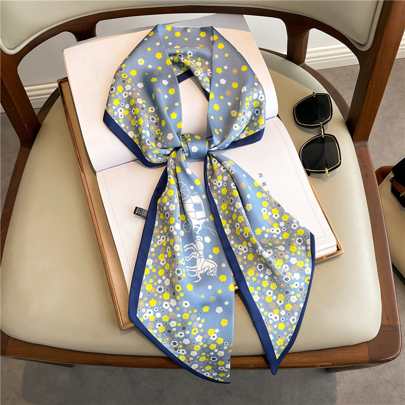Długi jedwabny szal z modnym n – Women Fashion Necktie recenzja i cena