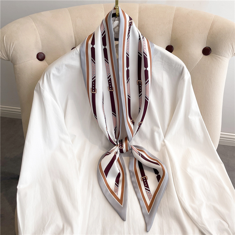 Długi jedwabny szal z modnym n – Women Fashion Necktie recenzja i cena