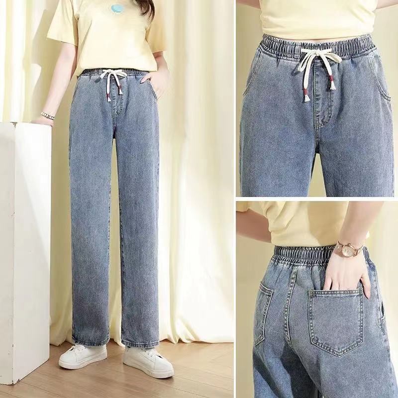 Dżinsy plus size z elastyczną  – Mom Jeans Women recenzja i cena