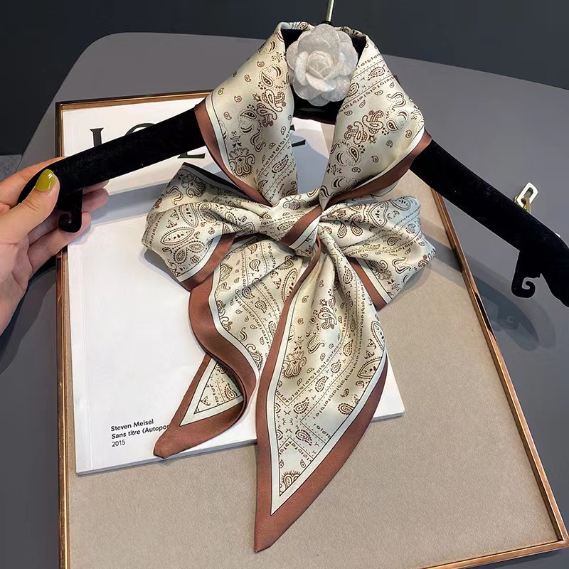 Luksusowy jedwabny szalik na g – Women Fashion Necktie recenzja i cena