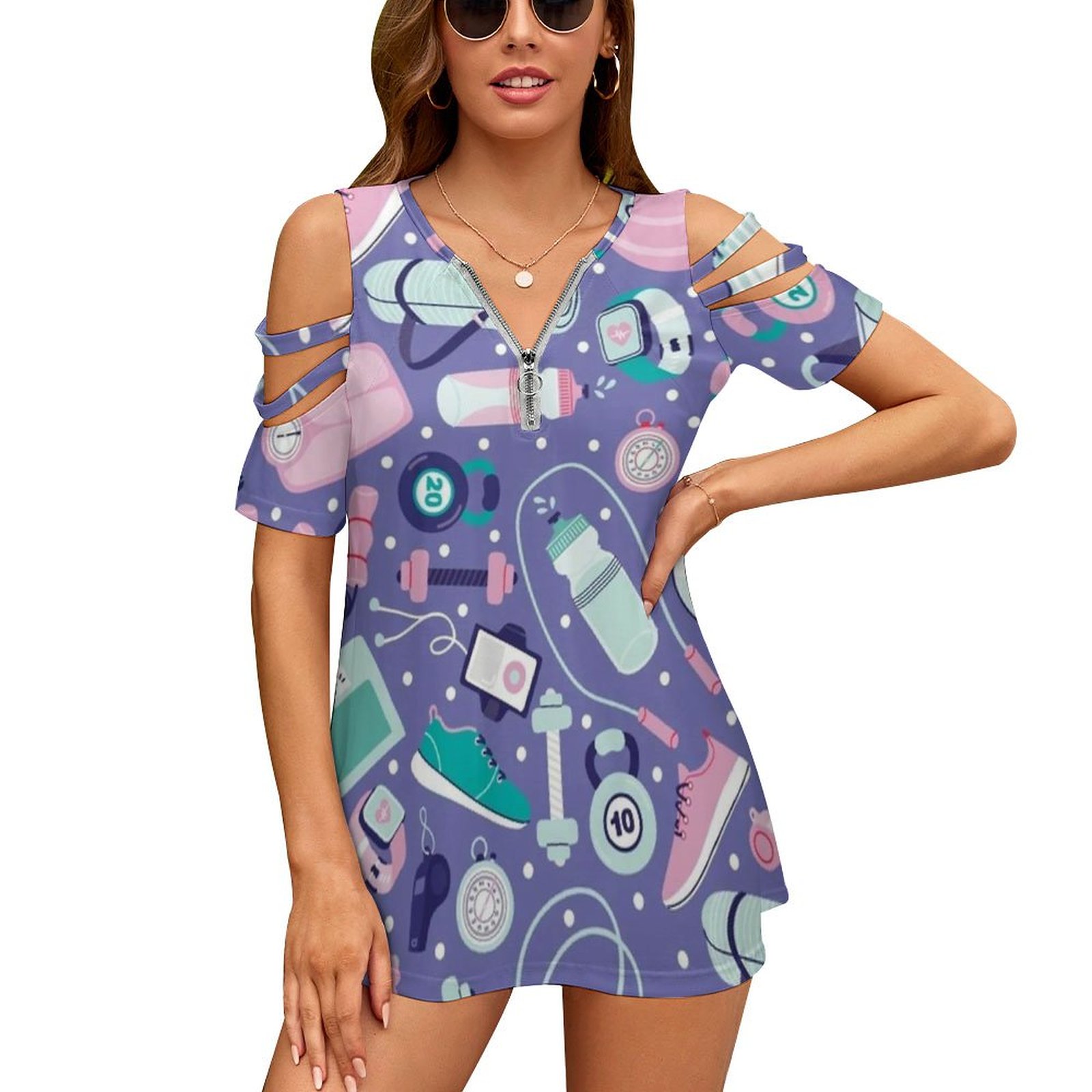 Get Fit T-Shirt Damski Nowa Mo – Women Fashion Vector recenzja i cena