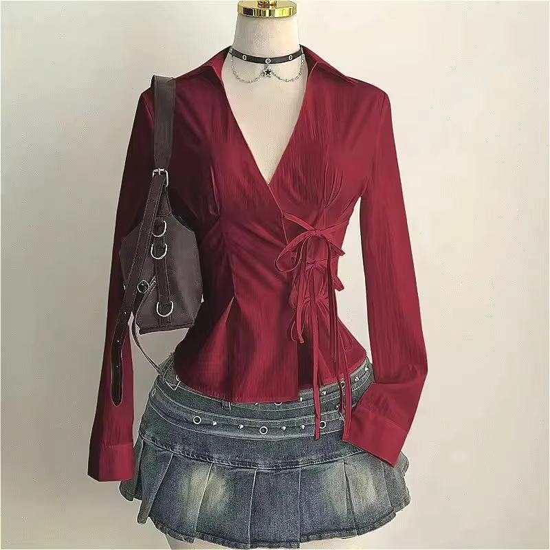 Modne bluzki z długim rękawem, – Women'S Y2K Fashion Aesthetic recenzja i cena
