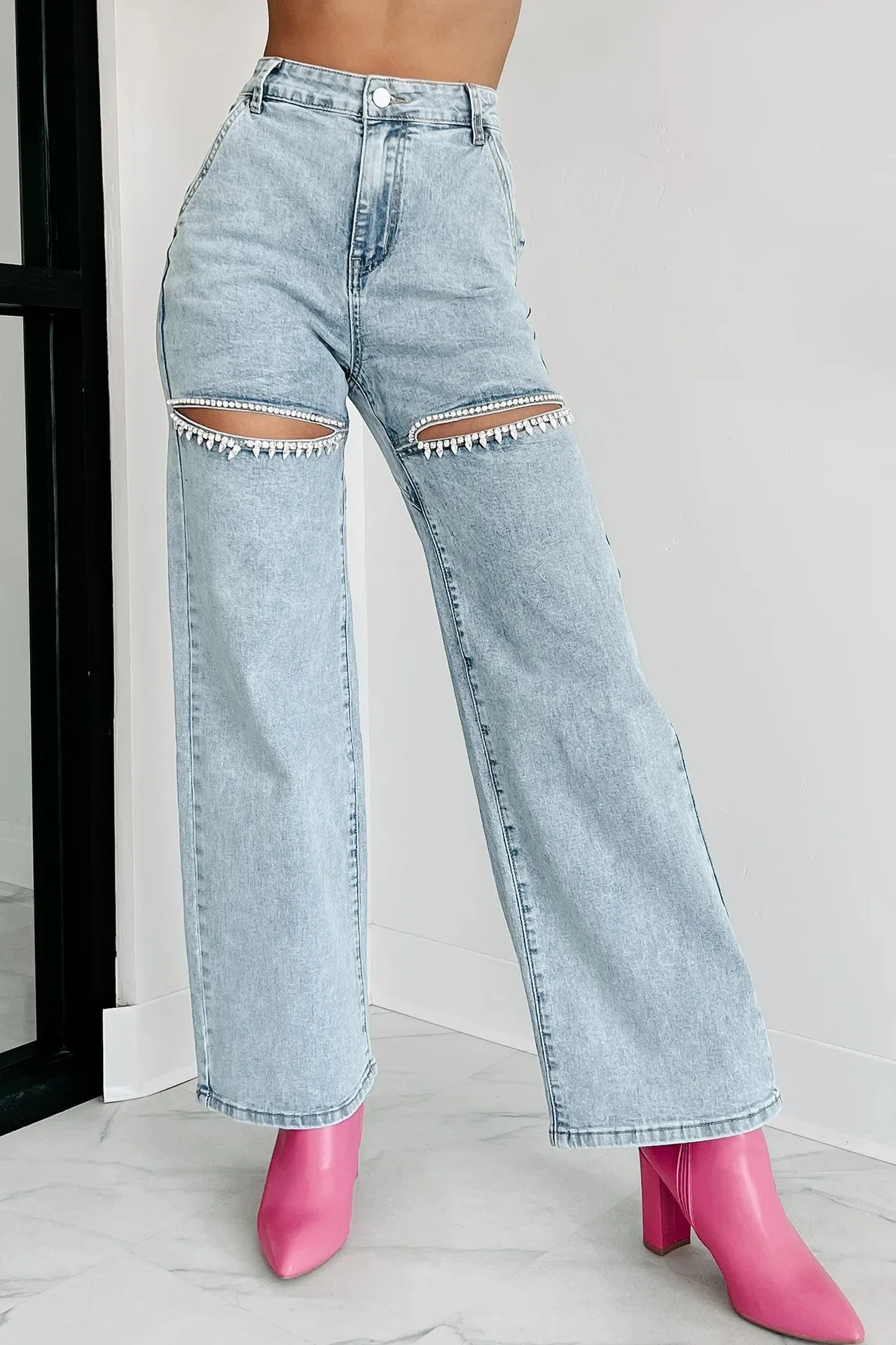 Moda damska Denim spodnie z wy – Mom Jeans Women recenzja i cena