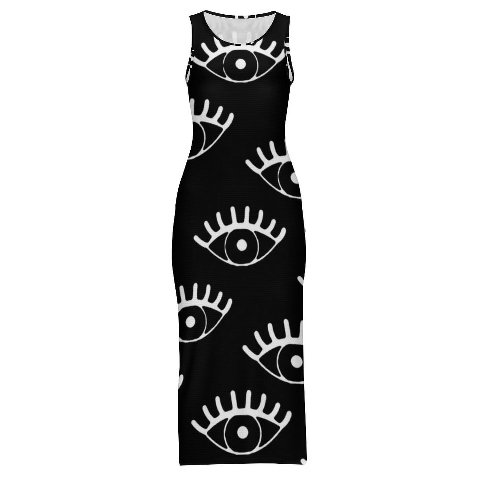 Sukienka bodycon z białymi ocz – Women Fashion Vector recenzja i cena