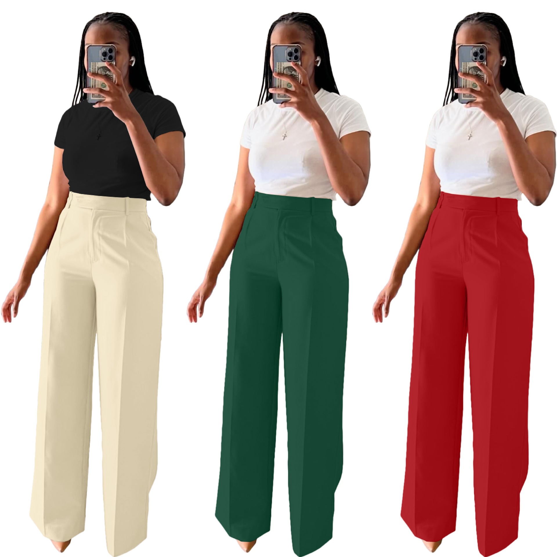 Długie spodnie damskie z szero – Mom Jeans Women recenzja i cena
