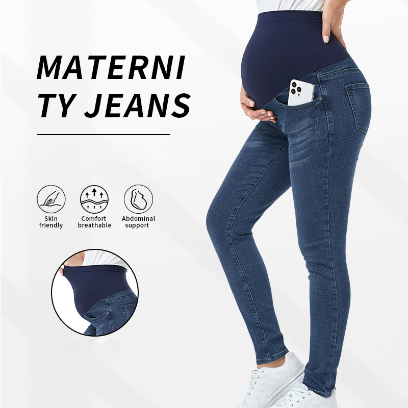 Dżinsy ciążowe z wysokim stane – Mom Jeans Women recenzja i cena