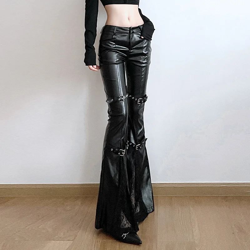 Damskie spodnie dzwony z ekosk – Women'S Y2K Fashion Aesthetic recenzja i cena