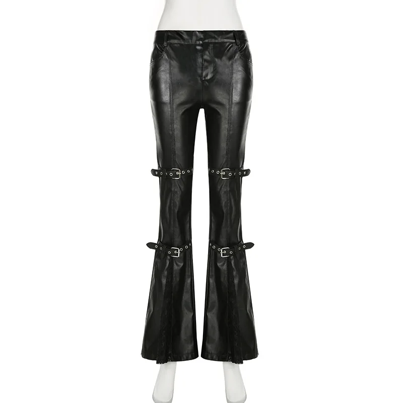 Damskie spodnie dzwony z ekosk – Women'S Y2K Fashion Aesthetic recenzja i cena